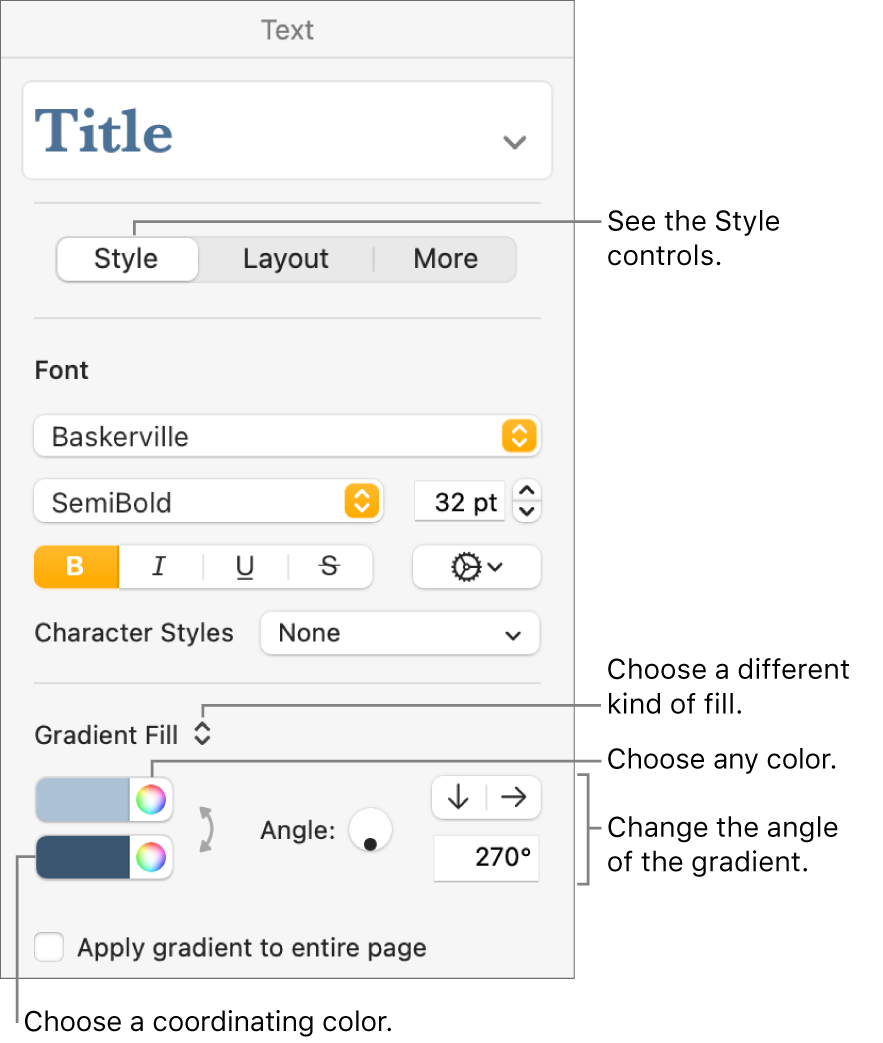 word for mac add colors to standard